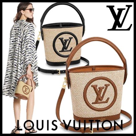 louis vuitton straws and bags.